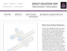 Tablet Screenshot of groupsolutionsrjw.com